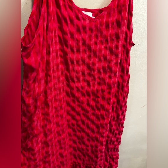 Things Between pink gingham Dress summer adjustable midi ruffle - Picture 10 of 13